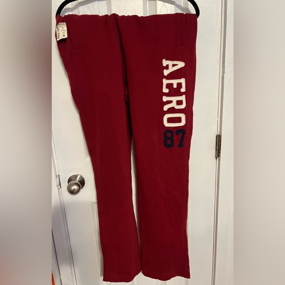 2000’s Aeropostale sweatpants track suit red size large - Picture 1 of 3